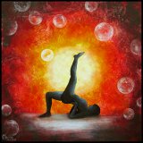 15 Power of Yoga - die Bruecke Auftragsarbeit;
Acryl auf Leinwand;
30 x 30 cm